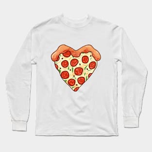 I Heart Pizza Long Sleeve T-Shirt